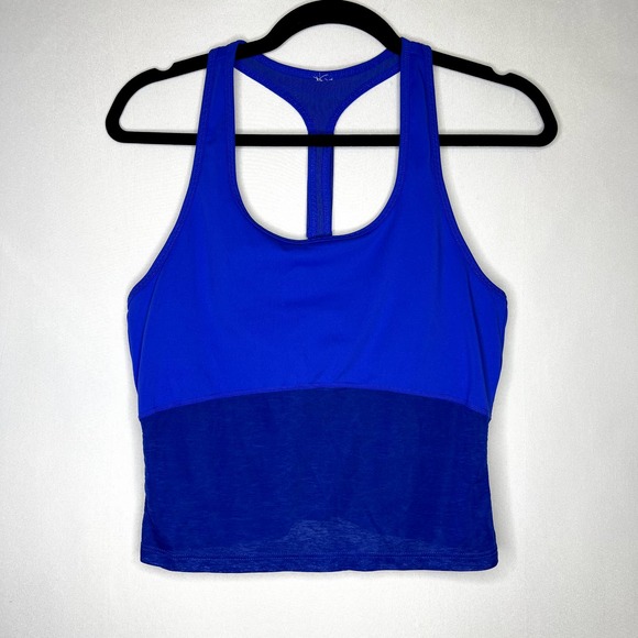 Fabletics Other - WOMANS FABLETICS RYAN MIDI LOGO SPORTS BRA SUPERNOVA BLUE SMALL
